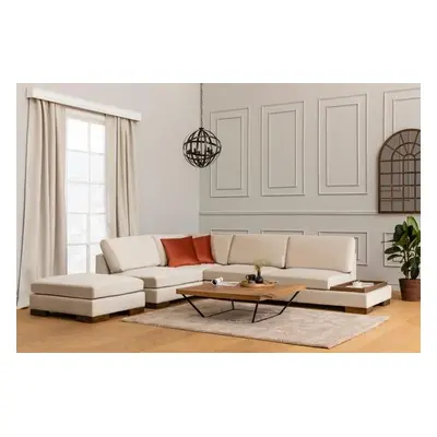 Atelier del Sofa Corner Sofa Tulip Corner Left With Pouf - Beige