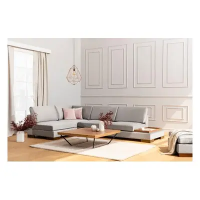 Atelier del Sofa Corner Sofa Tulip Corner Left Without Pouf - Light Grey