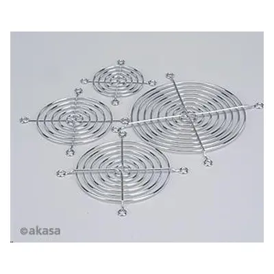 AKASA Ochranná mřížka MG-08, pro ventilátory 80mm, chromovaná, MG-08