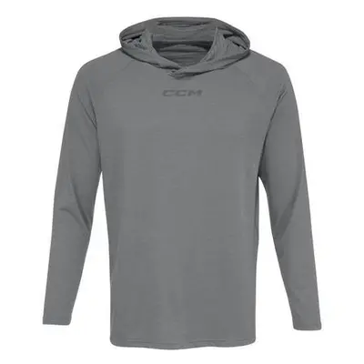 CCM Mikina Premium Training Hoodie SR, šedá, Senior, S