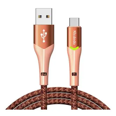 Kabel USB na USB-C Mcdodo Magnificence CA-7962 LED, 1m (oranžový)