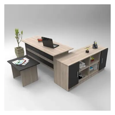 Hanah Home Office Furniture Set VO10-OB OakBlack