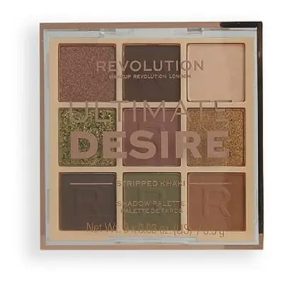 Makeup Revolution London Ultimate Desire paletka očních stínů Stripped Khaki 8,1 g