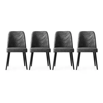 Hanah Home Chair Set (4 Pieces) Dallas - 527 V4 Anthracite