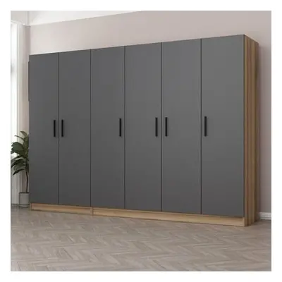 Hanah Home Wardrobe Kale - 7640 Anthracite