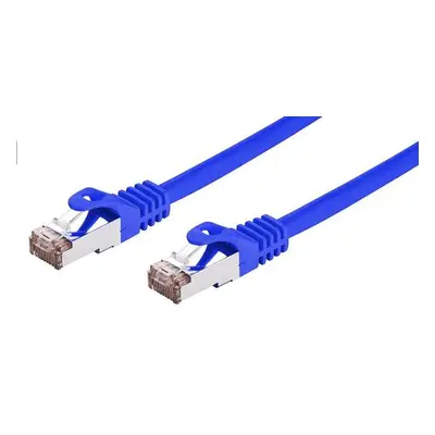 Kabel C-TECH patchcord Cat6, FTP, modrý, 2m