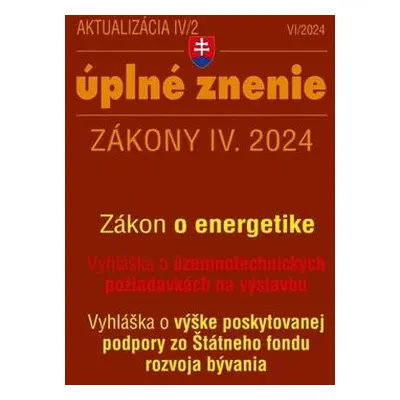 Aktualizácia IV/2 2024 – Stavebný zákon