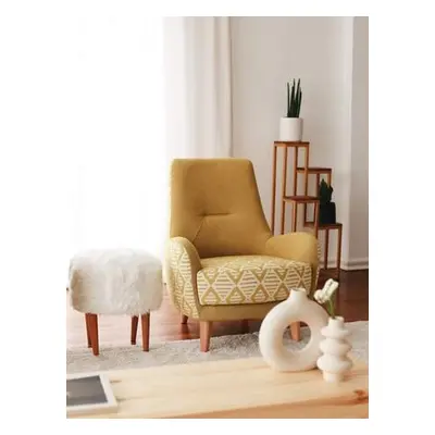 Atelier del Sofa Wing Chair Aztek - Yellow