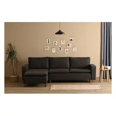 Atelier del Sofa Corner Sofa Lungo Dark Grey