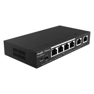 Reyee RG-ES206GC-P Smart mananged PoE switch, 4x PoE, RG-ES206GC-P