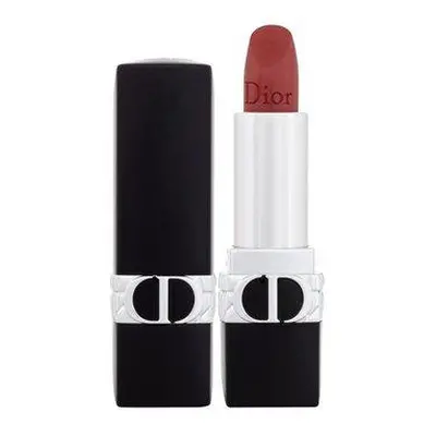 Dior Dlouhotrvající plnitelná rtěnka Rouge Dior Satin 525 Metallic Cherie 3,5 g