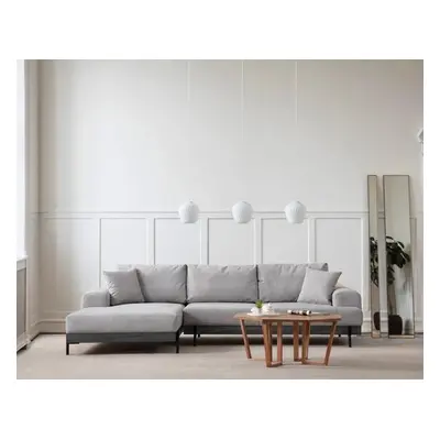 Atelier del Sofa Corner Sofa Eti Black Left - Grey