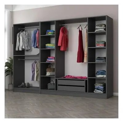 Hanah Home Wardrobe Kale - 5043 Anthracite