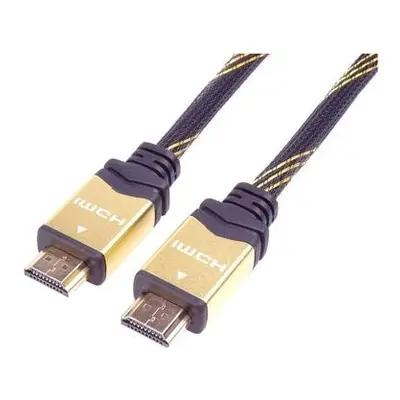 PremiumCord designový HDMI 2.0 kabel, zlacené konektory, 1,5m