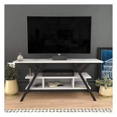 Hanah Home TV Stand Minerva - Black, White BlackWhite