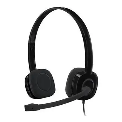 Logitech Headset Stereo H151/ drátová sluchátka + mikrofon/ 3,5 mm jack/ černá