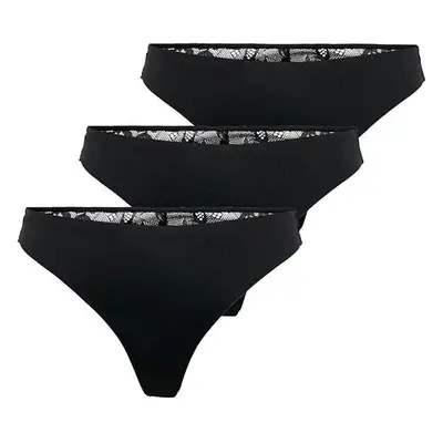 ONLY 3 PACK - dámská tanga ONLCHLOE S