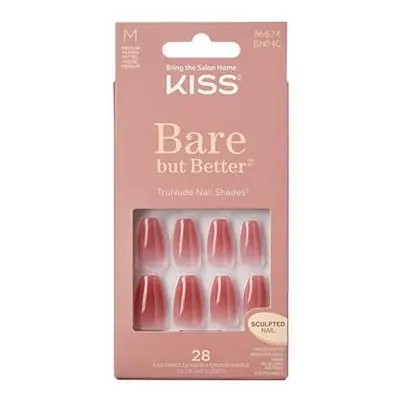 KISS Gelové nehty Bare-But-Better Nails Nude Nude 28 ks