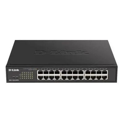 D-Link DGS-1100-24PV2 24-port Gigabit Smart switch, 12x GbE PoE+, PoE 100W, DGS-1100-24PV2/E