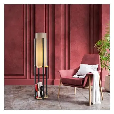 Opviq Floor Lamp 7130 - Black, Gold BlackGold