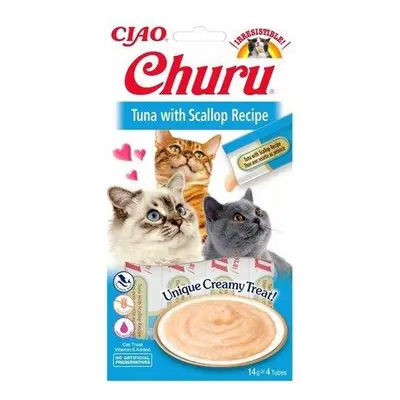 Churu Cat Tuna with Scallop 4x14g