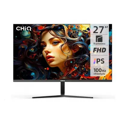 CHiQ 27" UltraSlim monitor 27F650R FHD, 100 Hz, Frameless, repro, černý, 27F650R