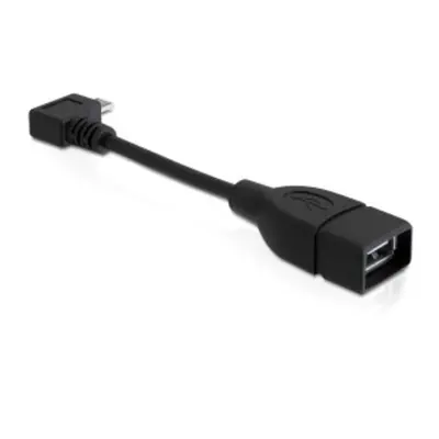 Delock Adapter USB micro-B samec pravoúhlý > USB 2.0-A samice OTG 11cm