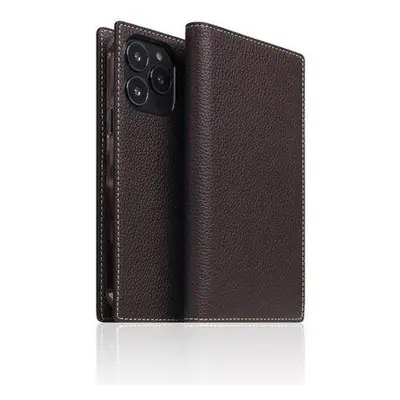 SLG Design puzdro D8 Full Grain Leather pre iPhone 13 Pro - Brown Cream