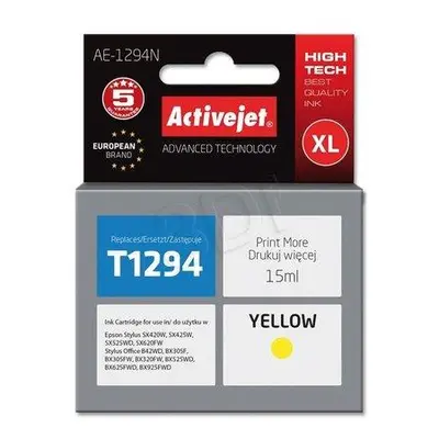 Atrament ActiveJet pre Epson T1294 Yellow 15 ml, AE-1294 / AE-1294N