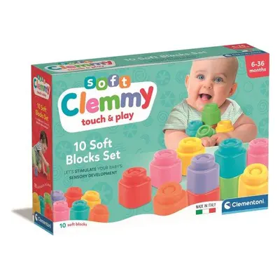 CLEMENTONI Soft Clemmy Sada 10 měkkých kostek