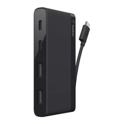 BELKIN USB HUB 3.0 USB-C Travel Hub, černý, F4U090btBLK