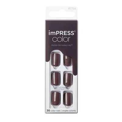 KISS Samolepící nehty imPRESS Color Try Gray 30 ks