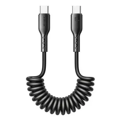 Rychlonabíjecí kabel pro auto Joyroom Type-C na Type-C Easy-Travel Series 60W 1,5 m, vinutý (čer