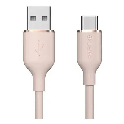 Devia kábel USB-A to USB-C Jelly Series Silicone Cable 1.2m - Pink