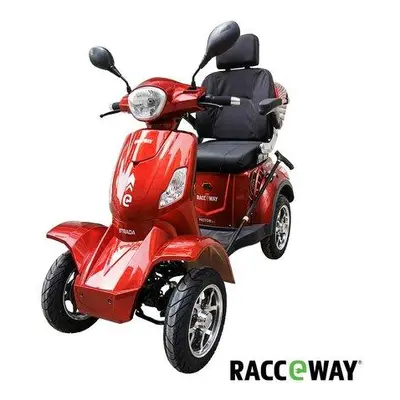 Elektrický čtyřkolový vozík RACCEWAY STRADA ELECTRIC SCOOTER, vínový lesk