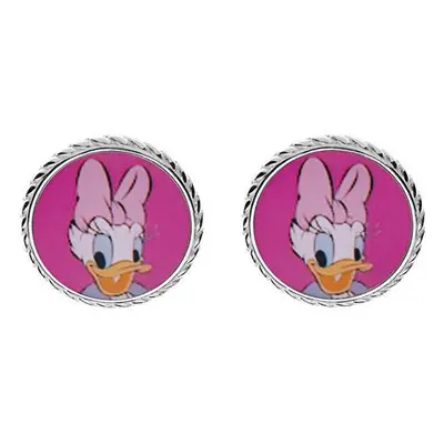 Disney Půvabné stříbrné náušnice Daisy Duck ES00029SL