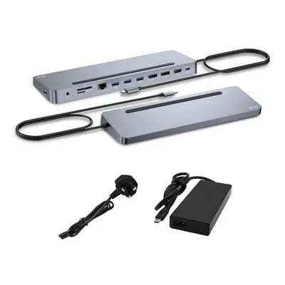 I-tec USB-C Metal Ergonomic 3x 4K Display Docking Station + Power Delivery 100 W, C31FLAT2PDPRO