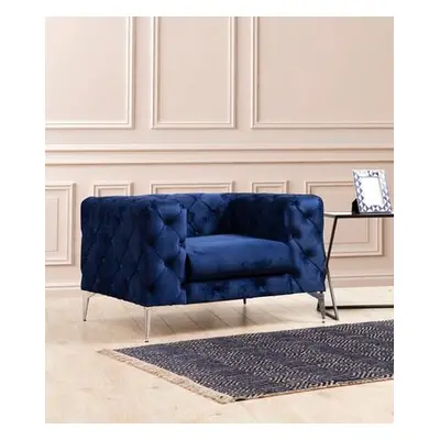 Atelier del Sofa Wing Chair Como - Navy Blue