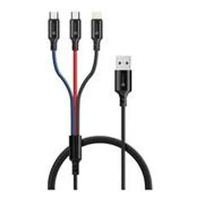 Connect IT CCA-2051-BK 3in1 USB-C & Micro USB & Lightning, 1,2m