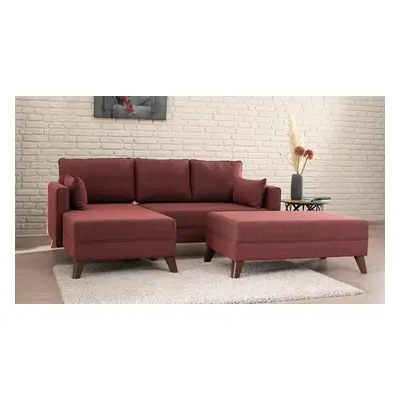 Atelier del Sofa Corner Sofa-Bed Bella Corner Sofa Left 2 - Claret Red