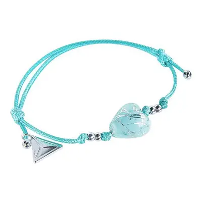 Lampglas Tyrkysový náramek Turquoise Caress s ryzím stříbrem v perle BLH12