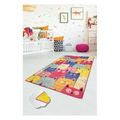 Conceptum Hypnose Hall Carpet (80 x 150) Cats Multi Djt Multicolor