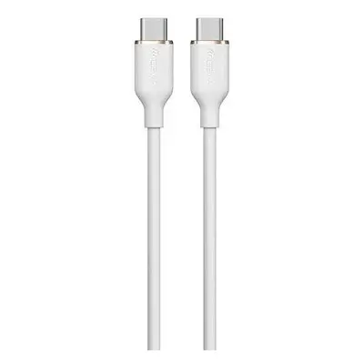 Devia kábel USB-C to USB-C Jelly Series Silicone Cable 1.2m - White