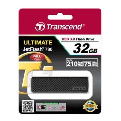 Transcend 32GB JetFlash 780, USB 3.0 flash disk, MLC, vysokorychlostní, 400 MB/s R, 150 MB/s W, 