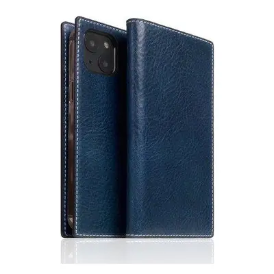 SLG Design puzdro D+ Italian Temponata Leather pre iPhone 14 - Blue