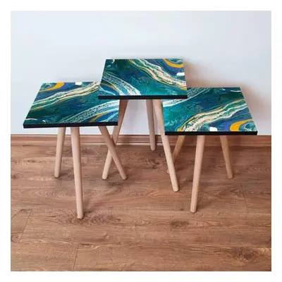 Hanah Home Nesting Table (3 Pieces) 3SHP287 - Multicolor