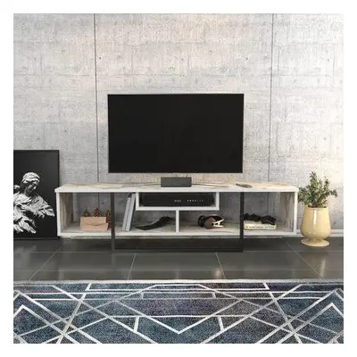 Hanah Home TV Stand Asal 150 - Black, Ephesus BlackWhite