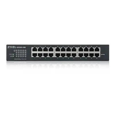 ZyXEL GS1915-24E, 24-port GbE Smart hybrid mode Switch, standalone or NebulaFlex Cloud, rackmoun