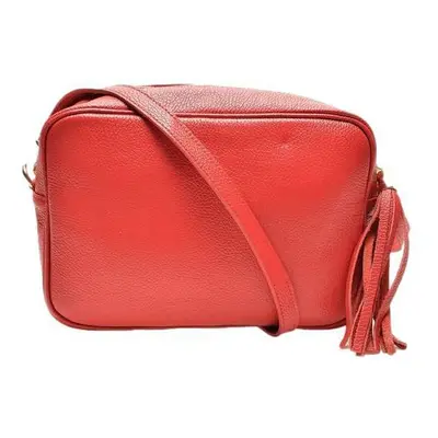 Carla Ferreri Dámská kožená crossbody kabelka CF1773T Rosso