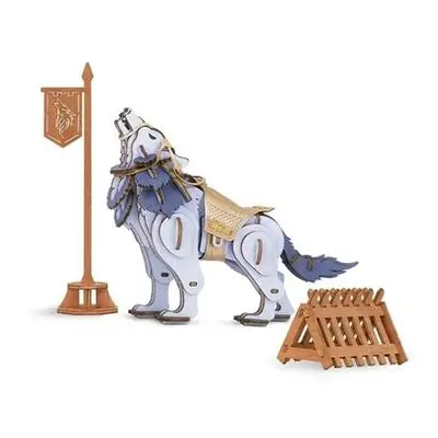 RoboTime 3D Dřevěné puzzle Vlk bojovník - Warrior Wolf